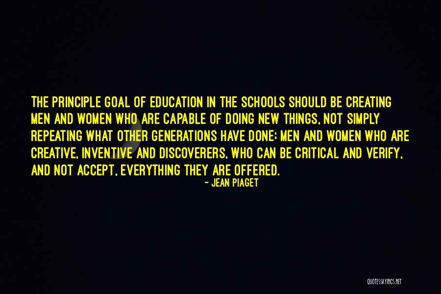 New Goal Quotes By Jean Piaget New Goal Quotes By Jean Piaget