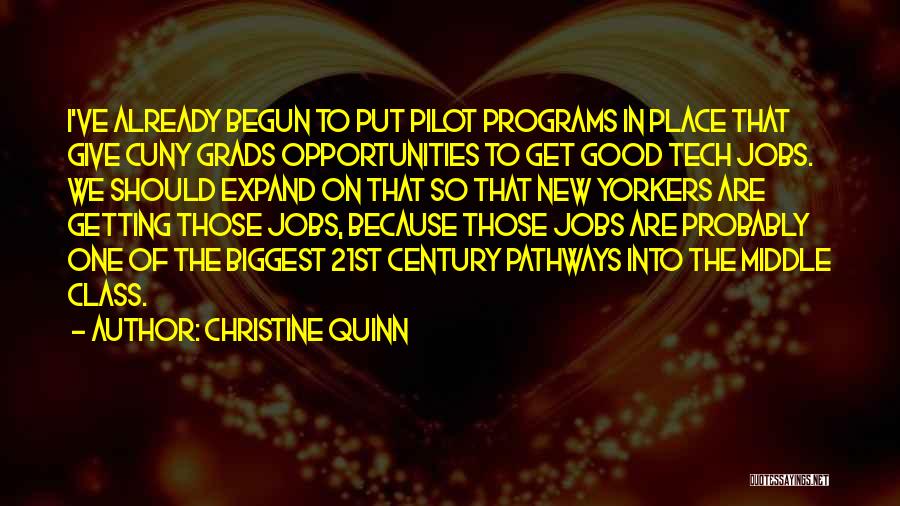 New Grads Quotes By Christine Quinn