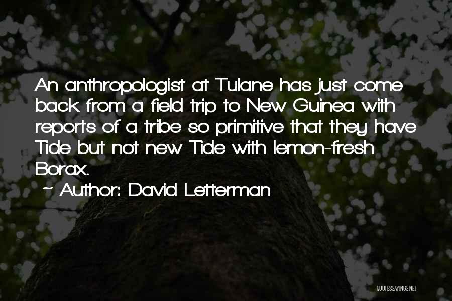 New Guinea Quotes By David Letterman