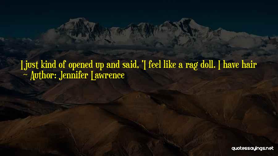 New Hair Quotes By Jennifer Lawrence