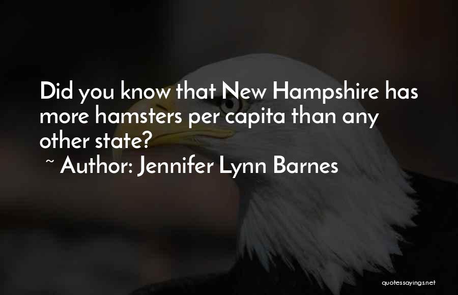 New Hampshire State Quotes By Jennifer Lynn Barnes