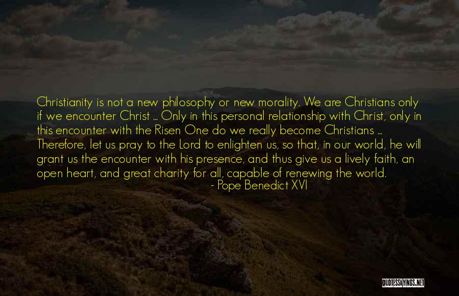 New Heart Christian Quotes By Pope Benedict XVI