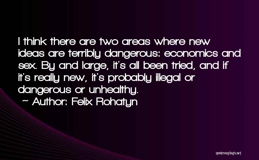 New Ideas Quotes By Felix Rohatyn