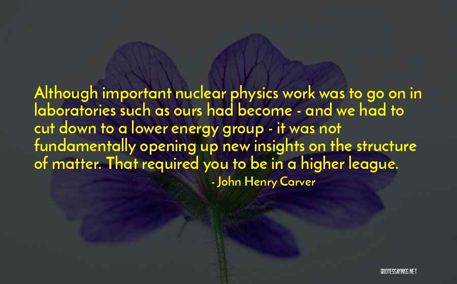 New Insights Quotes By John Henry Carver New Insights Quotes By John Henry Carver