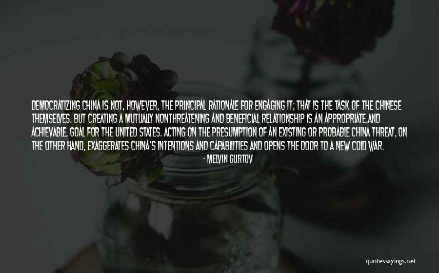 New Intentions Quotes By Melvin Gurtov New Intentions Quotes By Melvin Gurtov
