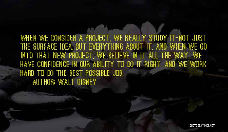 New Job Work Quotes By Walt Disney