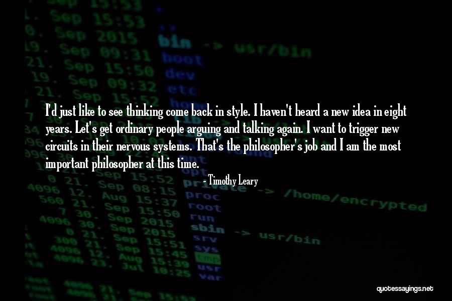 New Jobs Quotes By Timothy Leary