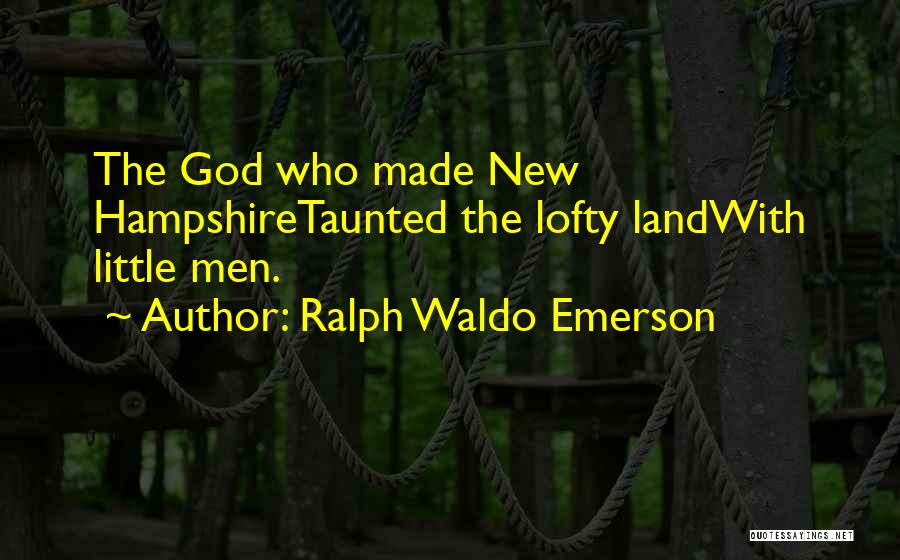 New Land Quotes By Ralph Waldo Emerson