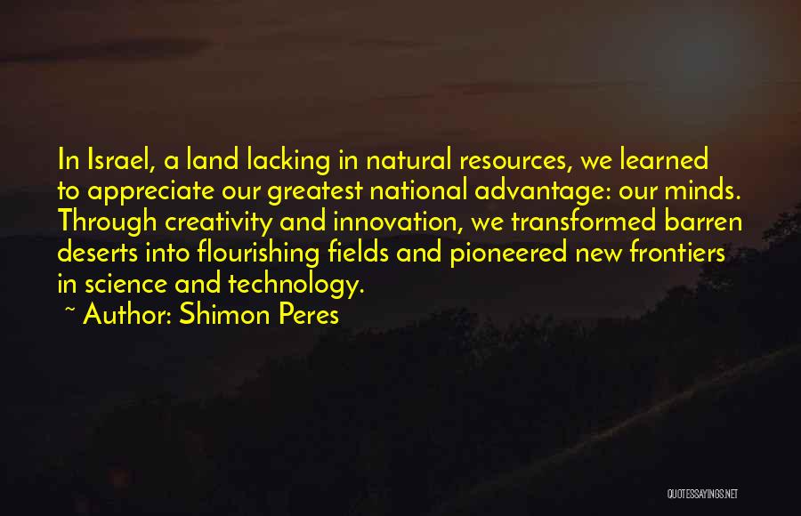 New Land Quotes By Shimon Peres