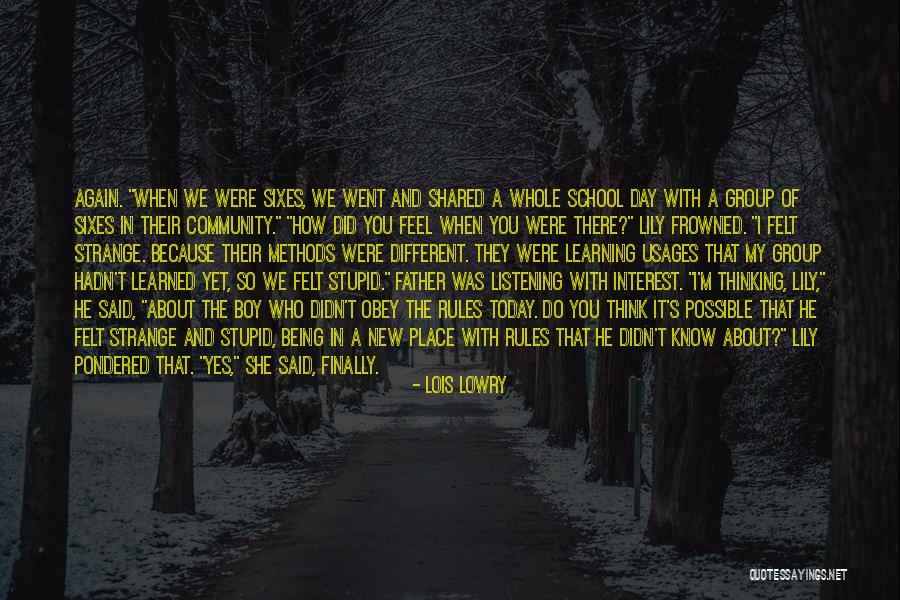 New Learning Quotes By Lois Lowry New Learning Quotes By Lois Lowry