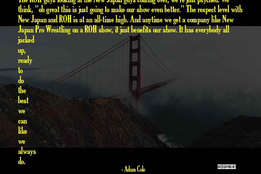 New Level Quotes By Adam Cole