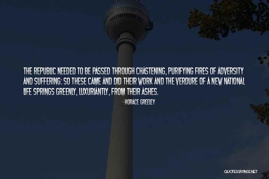 New Life Spring Quotes By Horace Greeley New Life Spring Quotes By Horace Greeley