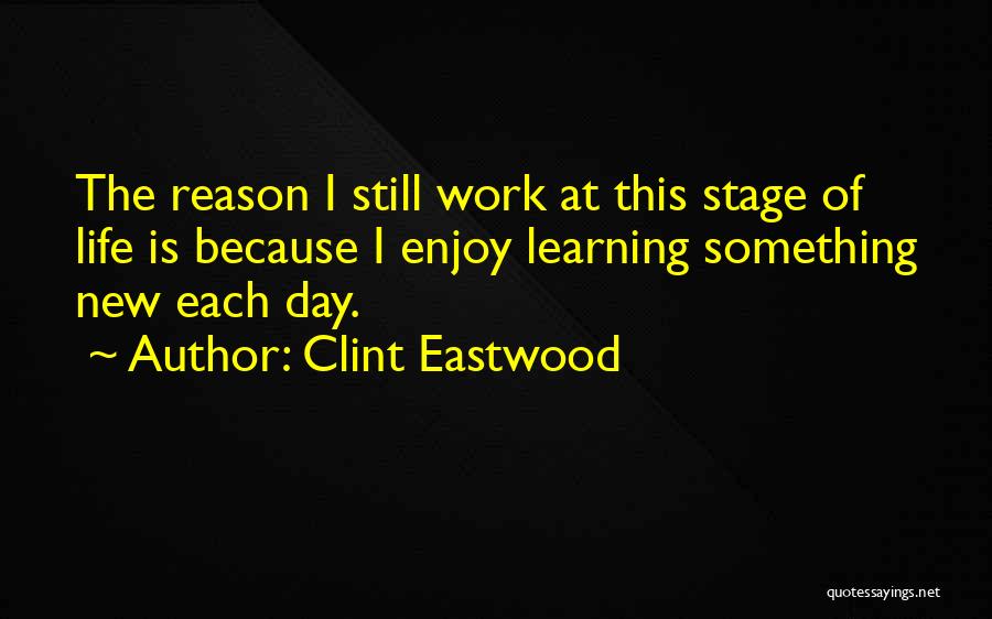 New Life Stage Quotes By Clint Eastwood