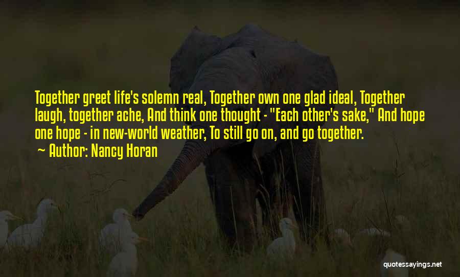 New Life Together Quotes By Nancy Horan