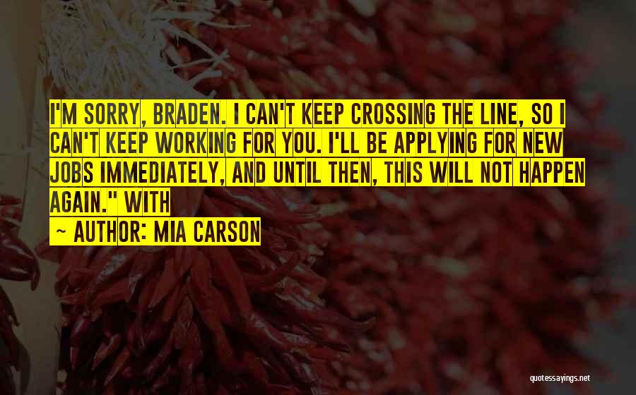 New Line Quotes By Mia Carson
