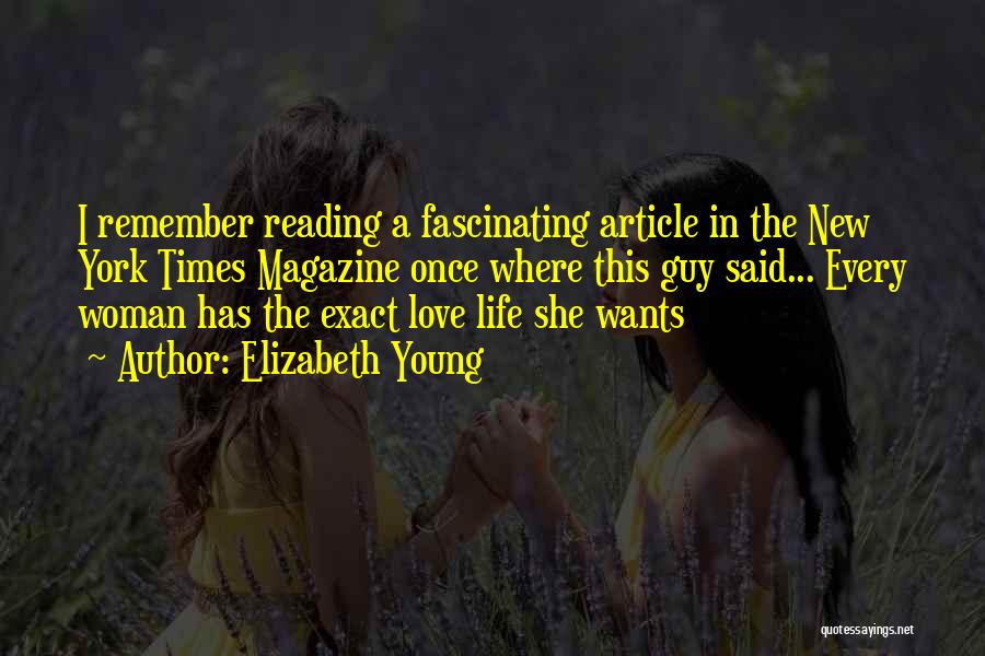 New Love Life Quotes By Elizabeth Young New Love Life Quotes By Elizabeth Young
