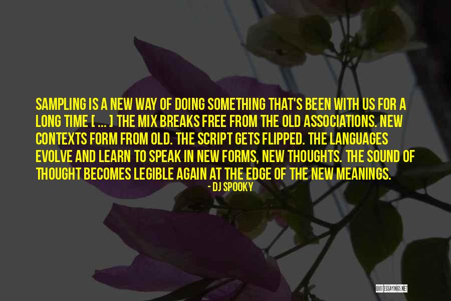 New Meanings Quotes By DJ Spooky New Meanings Quotes By DJ Spooky