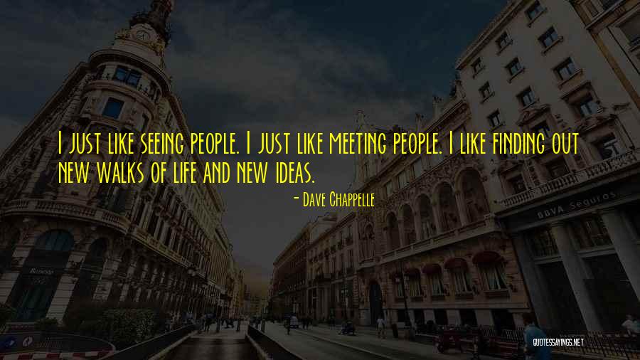 New Meeting Quotes By Dave Chappelle New Meeting Quotes By Dave Chappelle