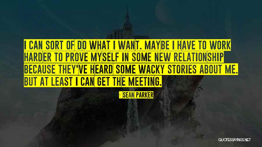 New Meeting Quotes By Sean Parker