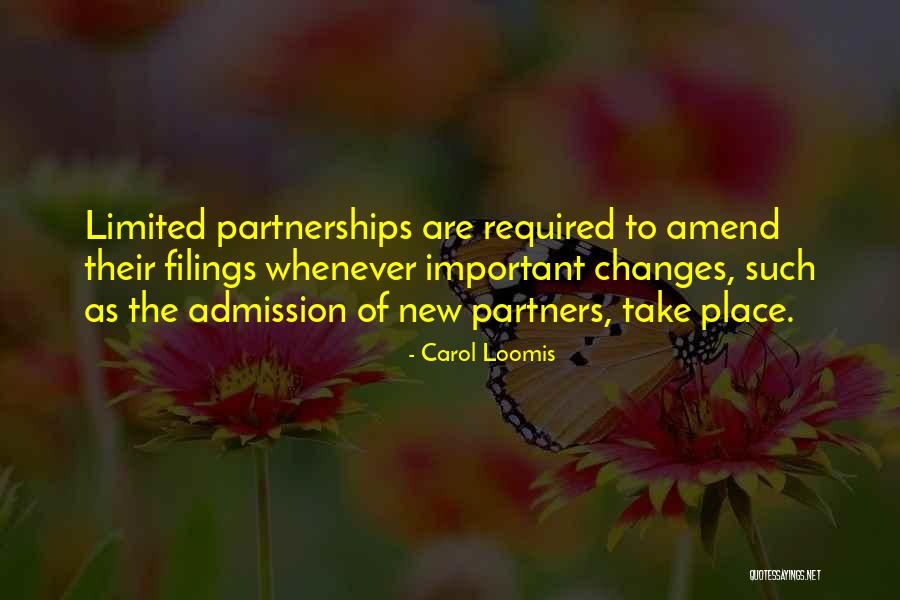 New Partnerships Quotes By Carol Loomis New Partnerships Quotes By Carol Loomis