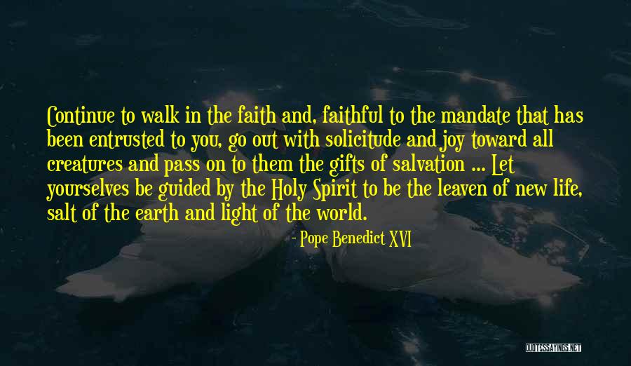 New Pope's Quotes By Pope Benedict XVI