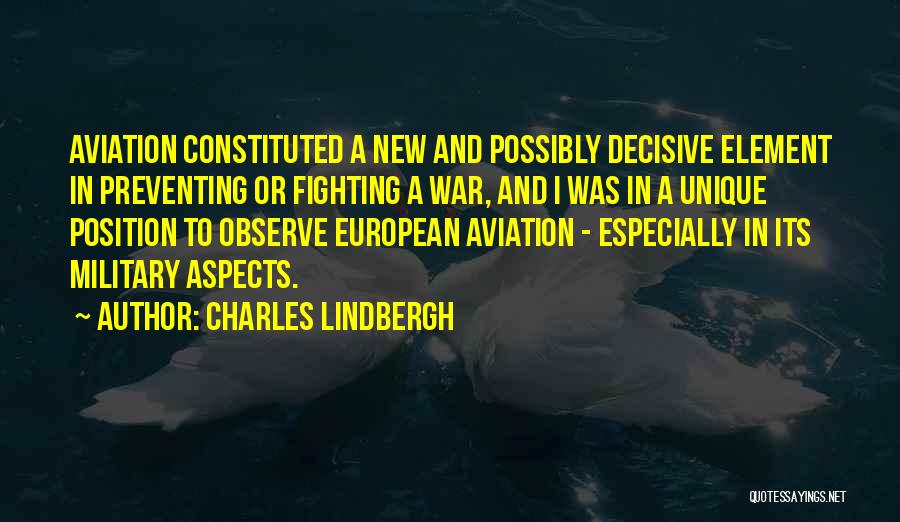 New Position Quotes By Charles Lindbergh