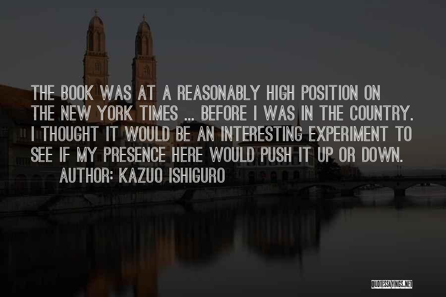 New Position Quotes By Kazuo Ishiguro