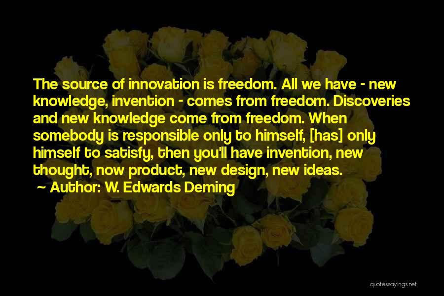 New Product Innovation Quotes By W. Edwards Deming