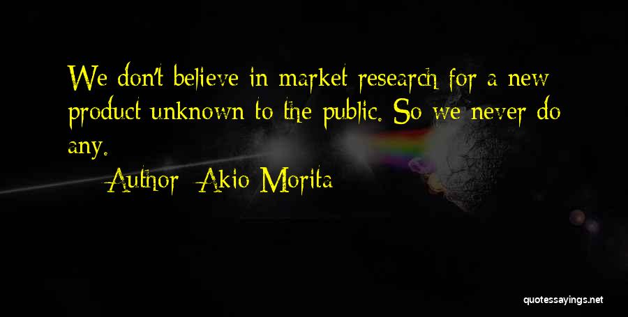 New Product Quotes By Akio Morita
