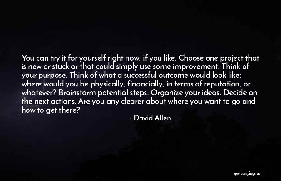 New Project Quotes By David Allen New Project Quotes By David Allen