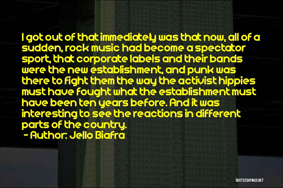 New Reactions Quotes By Jello Biafra