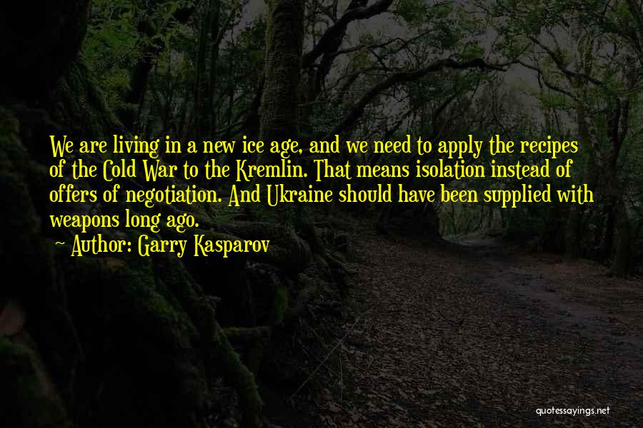 New Recipes Quotes By Garry Kasparov