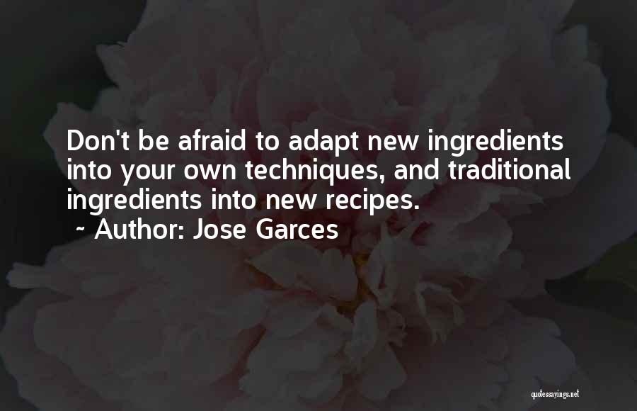 New Recipes Quotes By Jose Garces