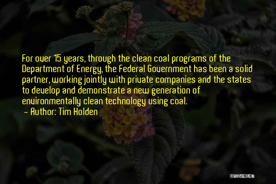 New Technology Quotes By Tim Holden