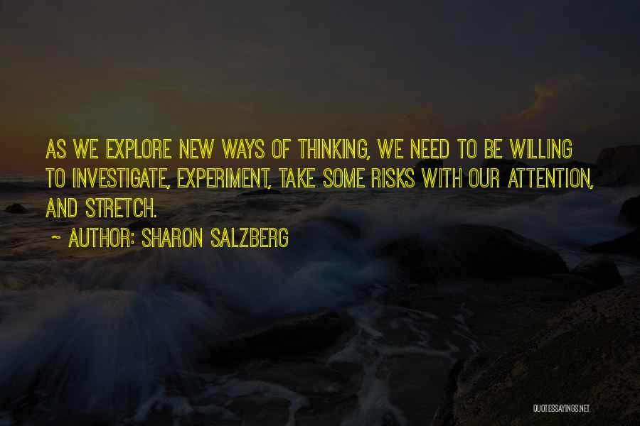 New Ways Of Thinking Quotes By Sharon Salzberg