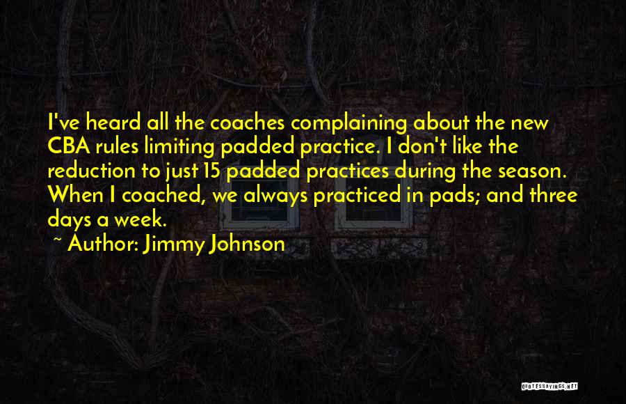 New Week Quotes By Jimmy Johnson