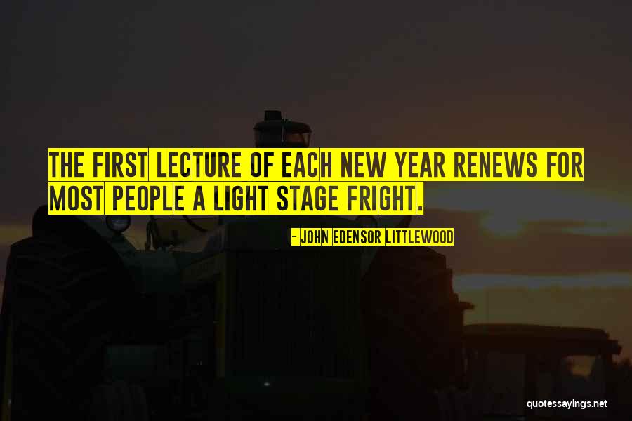 New Year And Light Quotes By John Edensor Littlewood