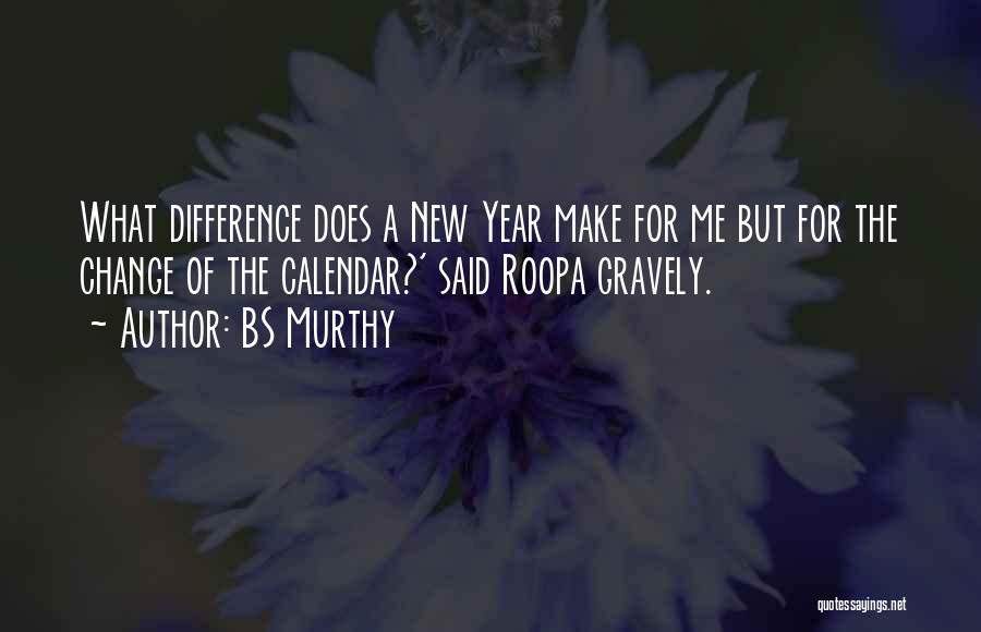 New Year Calendar Quotes By BS Murthy