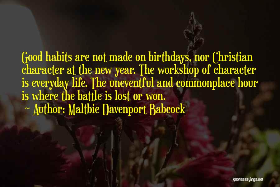 New Year Christian Quotes By Maltbie Davenport Babcock