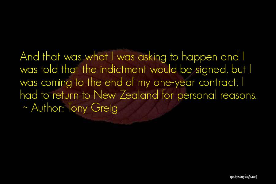 New Year Coming Quotes By Tony Greig