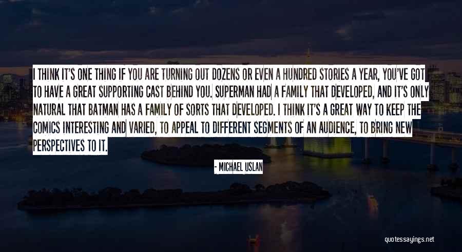 New Year Far From Family Quotes By Michael Uslan