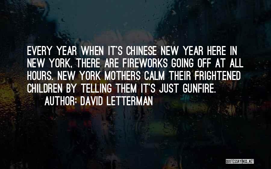 New Year Fireworks Quotes By David Letterman