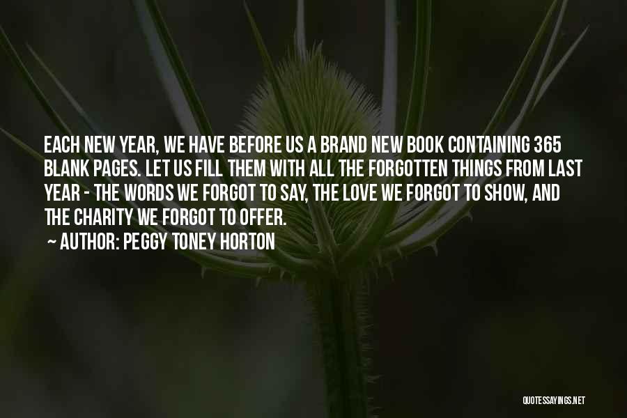 New Year Offer Quotes By Peggy Toney Horton