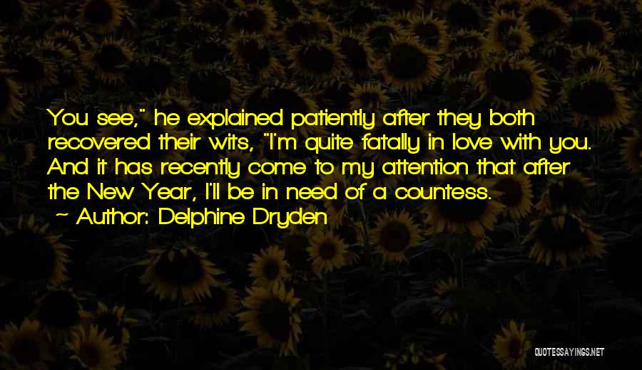 New Year With My Love Quotes By Delphine Dryden