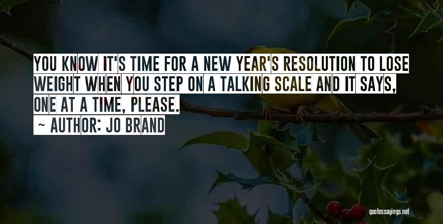 New Years Resolution Quotes By Jo Brand