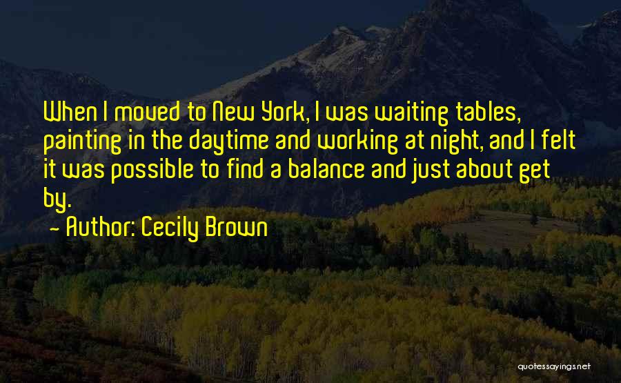 New York At Night Quotes By Cecily Brown