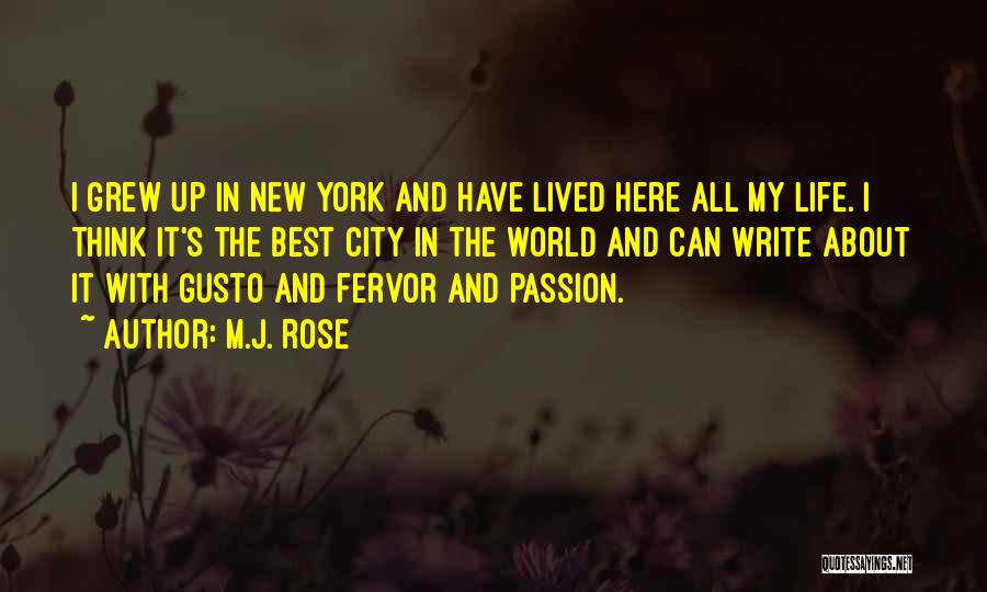 New York Best Quotes By M.J. Rose