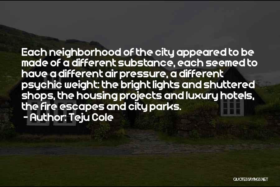 New York City Lights Quotes By Teju Cole
