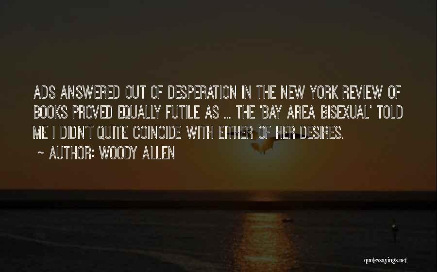 New York From Books Quotes By Woody Allen