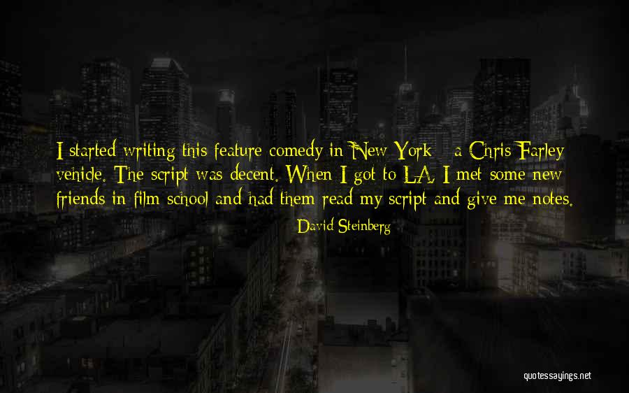 New York La Quotes By David Steinberg